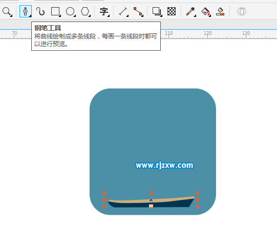 CorelDRAW X8怎么设计帆船图案呢？