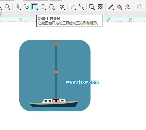 CorelDRAW X8怎么设计帆船图案呢？