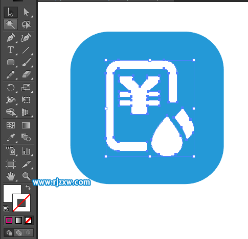 水费图标怎么用AI设计出来