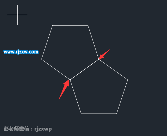 CAD怎么以边画多边形。