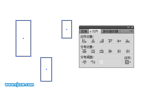 AI垂直居中对齐怎么使用