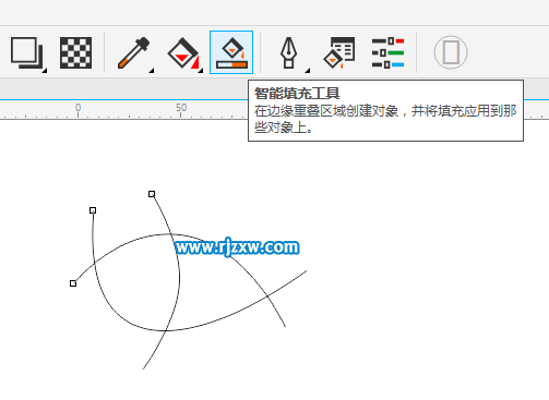 cdrx8的智能填充工具怎么使用