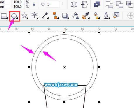 CorelDRAW制作奖杯黑白图标