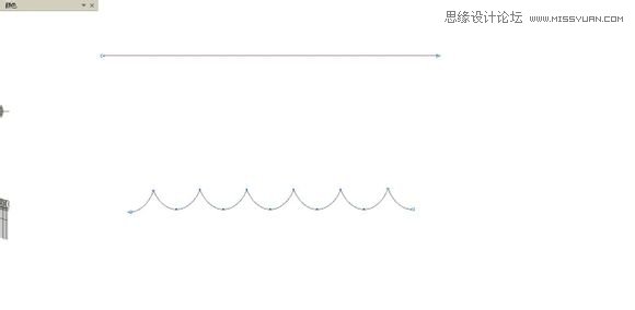 使用CorelDraw调和工具和变形工具画窗帘