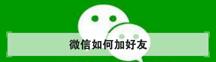 微信如何加好友