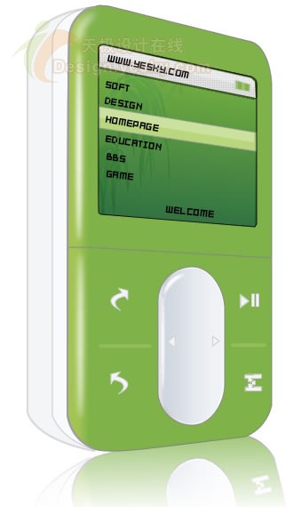 Fireworks绘制精致IPOD立体播放器