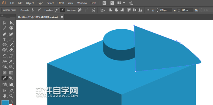 ai绘制乐高积木的方法