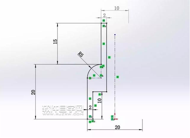 SolidWorks拉伸凸台切除和圆角建模练习