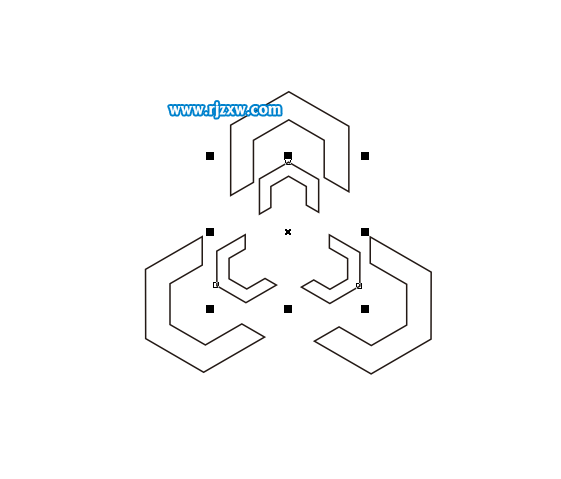 Coreldraw软件的旋转缩放制作LOGO标志