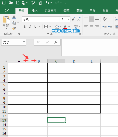 EXCEL2016怎么手动调整单元格距离