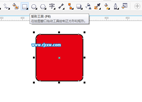 cdr矩形边框怎么去掉