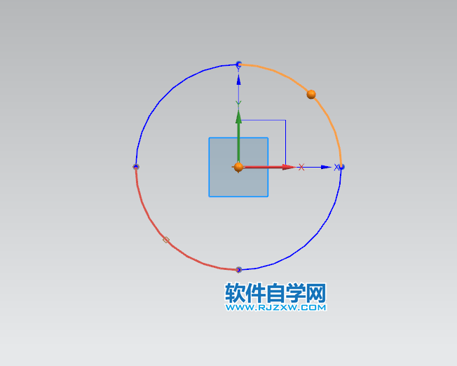 ug草图圆如何分成四份