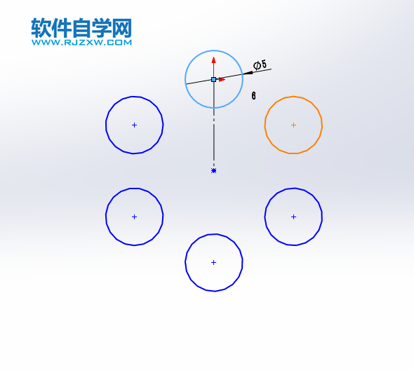 solidworks圆周阵列的方法