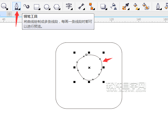 CDR绘制用户登陆图标