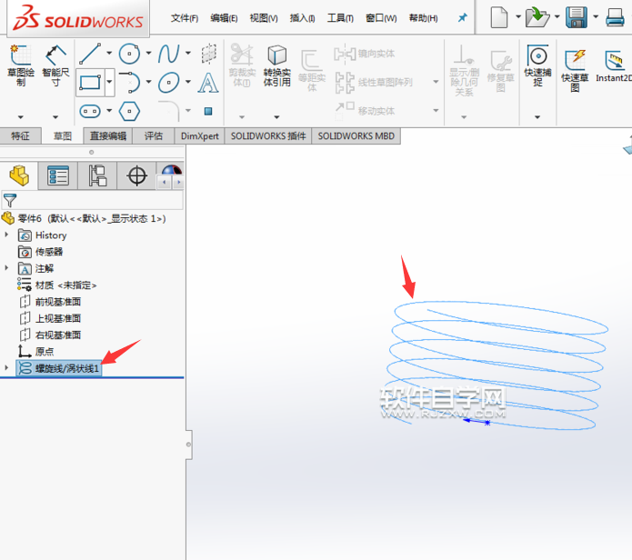 solidworks基础教程--如何绘制弹簧