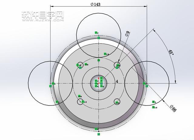 SolidWorks零件实体旋转练习的介绍