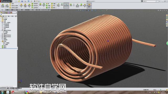 solidworks多层线圈怎么绘制？