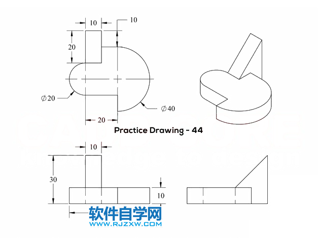 solidworks三维建模步骤练习