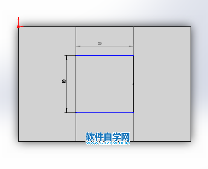 solidworks前视与上视基准面拉伸切除画图