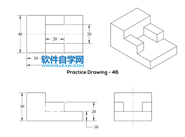 solidworks前视与上视基准面拉伸切除画图