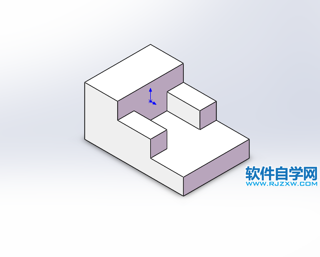 solidworks前视与上视基准面拉伸切除画图