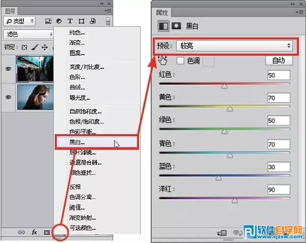 ps制作双重曝光效果