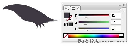 IllustratorCS6用色阶画法精细设计鸟类插画