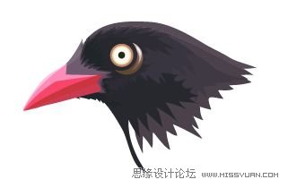 IllustratorCS6用色阶画法精细设计鸟类插画