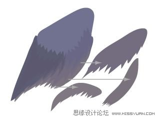 IllustratorCS6用色阶画法精细设计鸟类插画