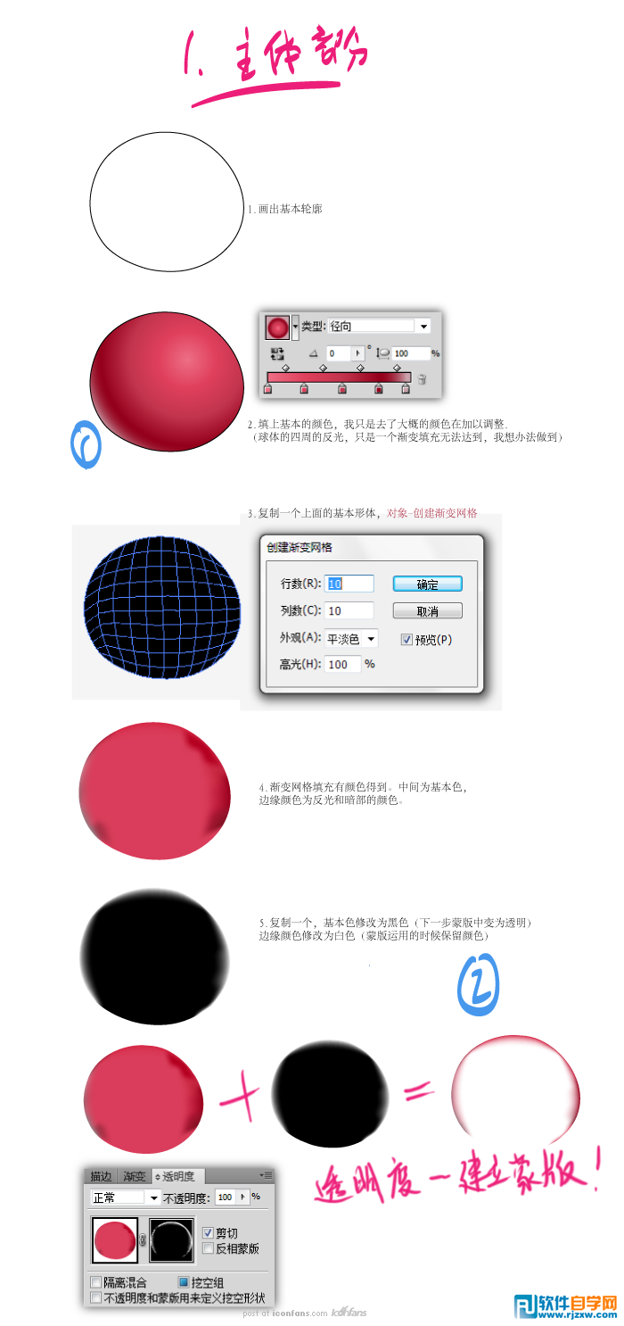 IllustratorCS6绘制逼真的疯狂的小鸟