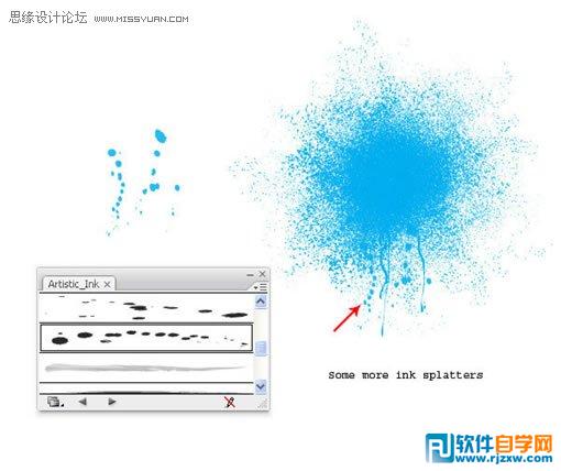 教你用Illustrator制作彩色打印喷溅效果