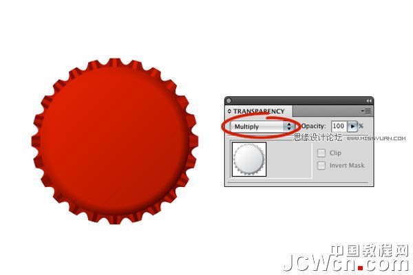 用Illustrator CS6教你怎么绘制可乐瓶盖