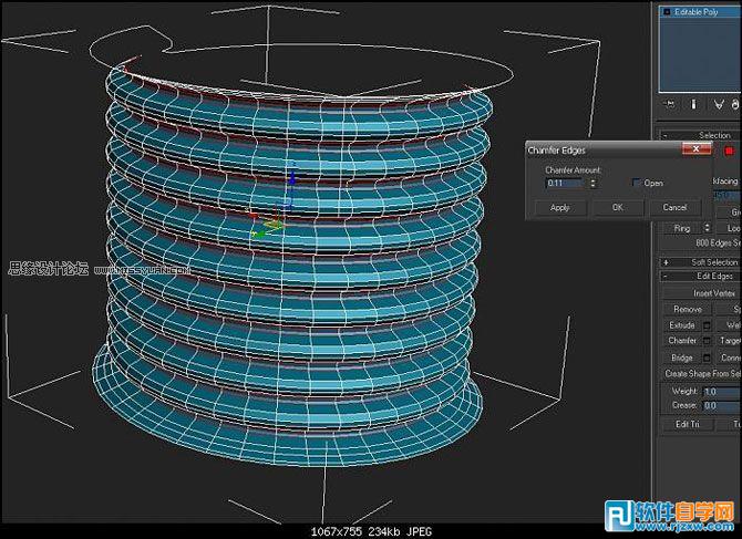 教你怎么用3DMAX做简单螺纹模型