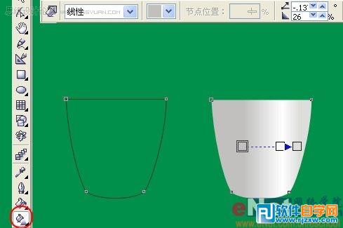 教你怎么用CoreldrawX7绘制卡通杯子