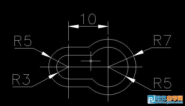 用CAD2004绘制弯曲路径拉伸实体