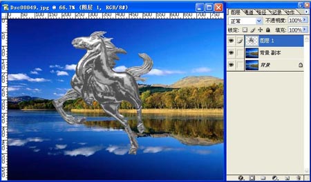 用Photoshop合成水中飞马特效图片实例教程