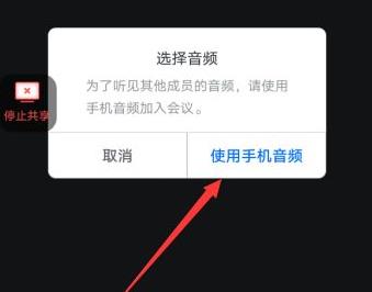 手机腾讯会议共享屏幕播放视频没声解决方法