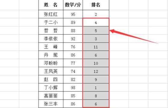 怎样用rank函数排名相信教程