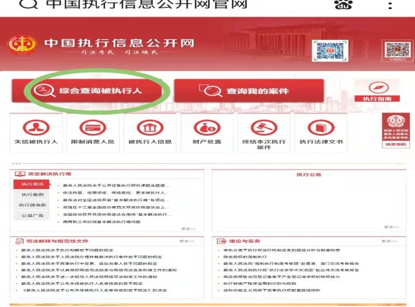 中国执行信息网怎么查