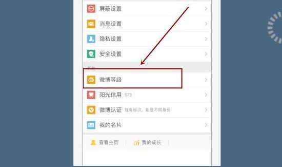 微博怎么看等级